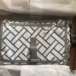 Nikki’s Designer Diaper Bag | Gray & White | Chic & Functional